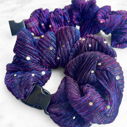 Spellbound Purple JUMBO Buckle Scrunchie - No Snagging, No Tangles