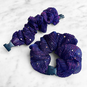 Spellbound Purple JUMBO Buckle Scrunchie - No Snagging, No Tangles