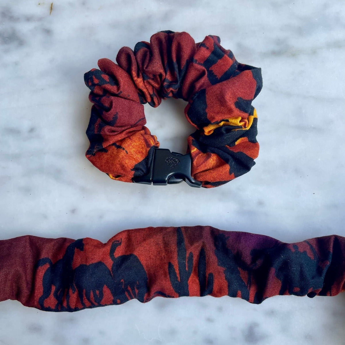 Cowboy Sunset Buckle Scrunchie - No Snagging, No Tangles