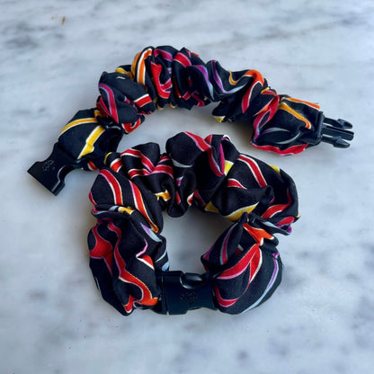 Hidden Flames Buckle Scrunchie - No Snagging, No Tangles