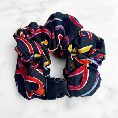 Hidden Flames Buckle Scrunchie - No Snagging, No Tangles