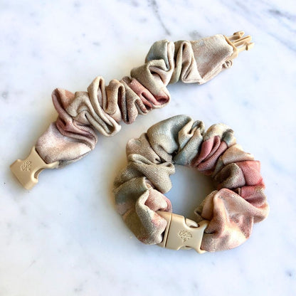 Vintage Floral Buckle Scrunchie - No Snagging, No Tangles