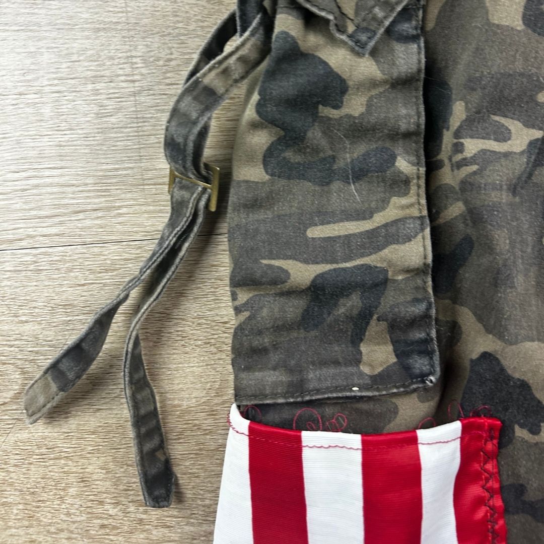 Custom Camo Cargo Pants – Hand-Painted & Patchwork