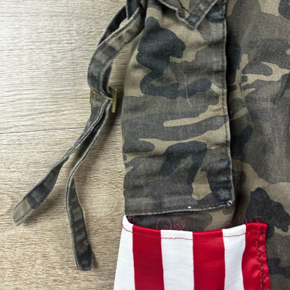 Custom Camo Cargo Pants – Hand-Painted & Patchwork