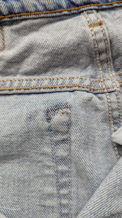 Patchwork Star Jeans- Light Wash Levi's with Handmade Star Patches