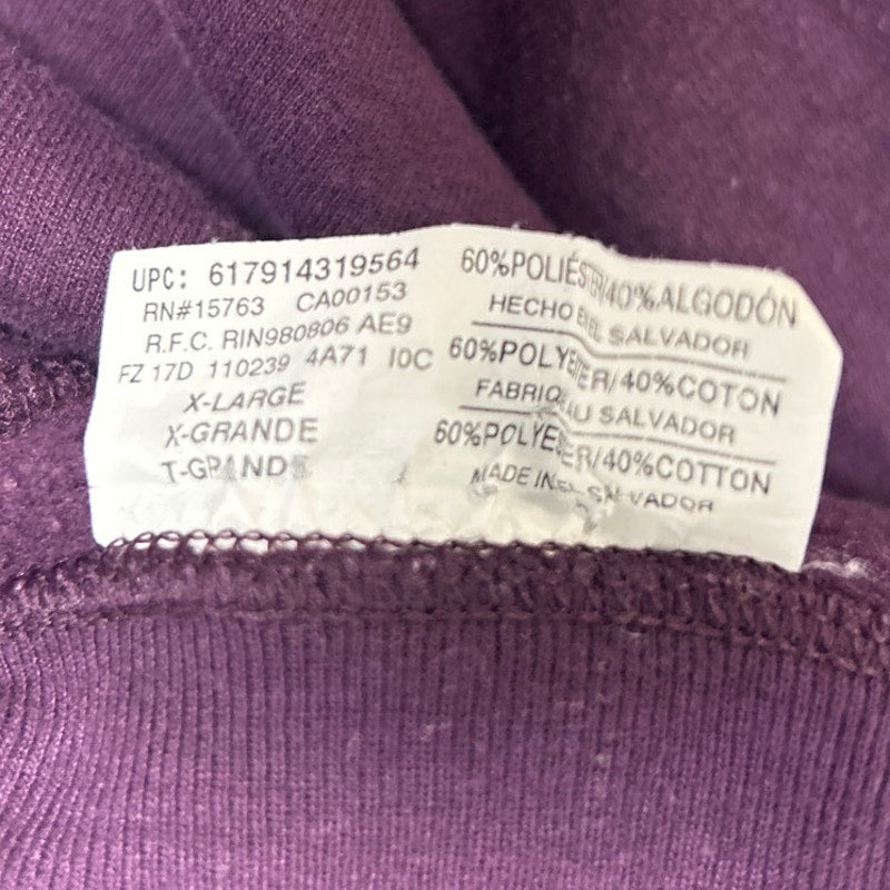 Woodland Owl Hand Printed Purple Sweatshirt by Revyntage, photo 5