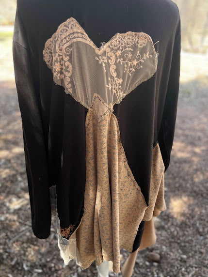 "Dancing in the Woods" Upcycled Tunic