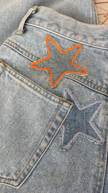 Patchwork Star Jeans by Sensible Slacks