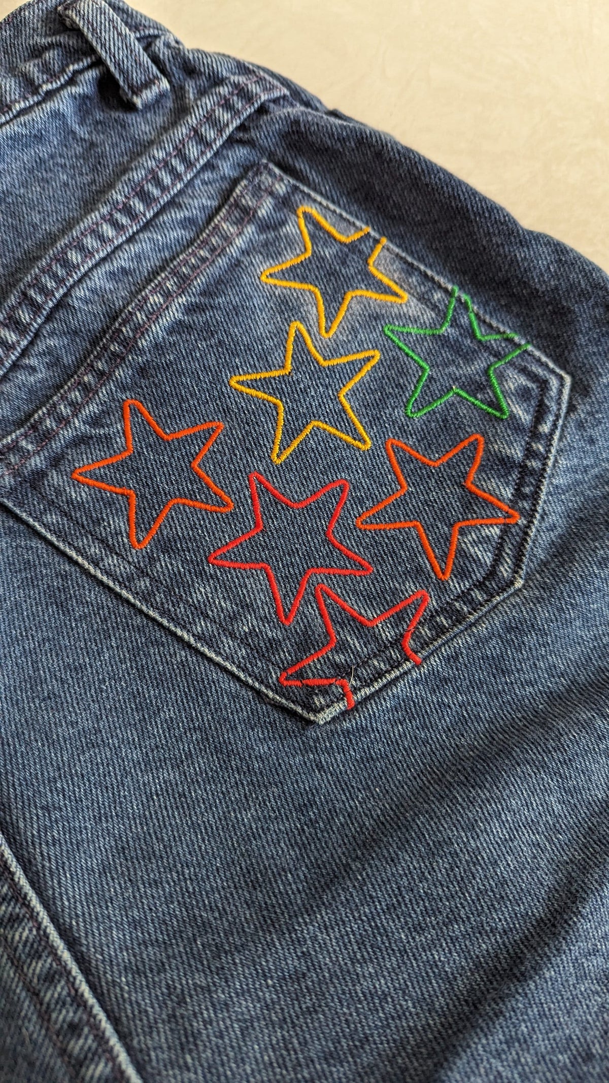 Rainbow Star Pocket Shorts