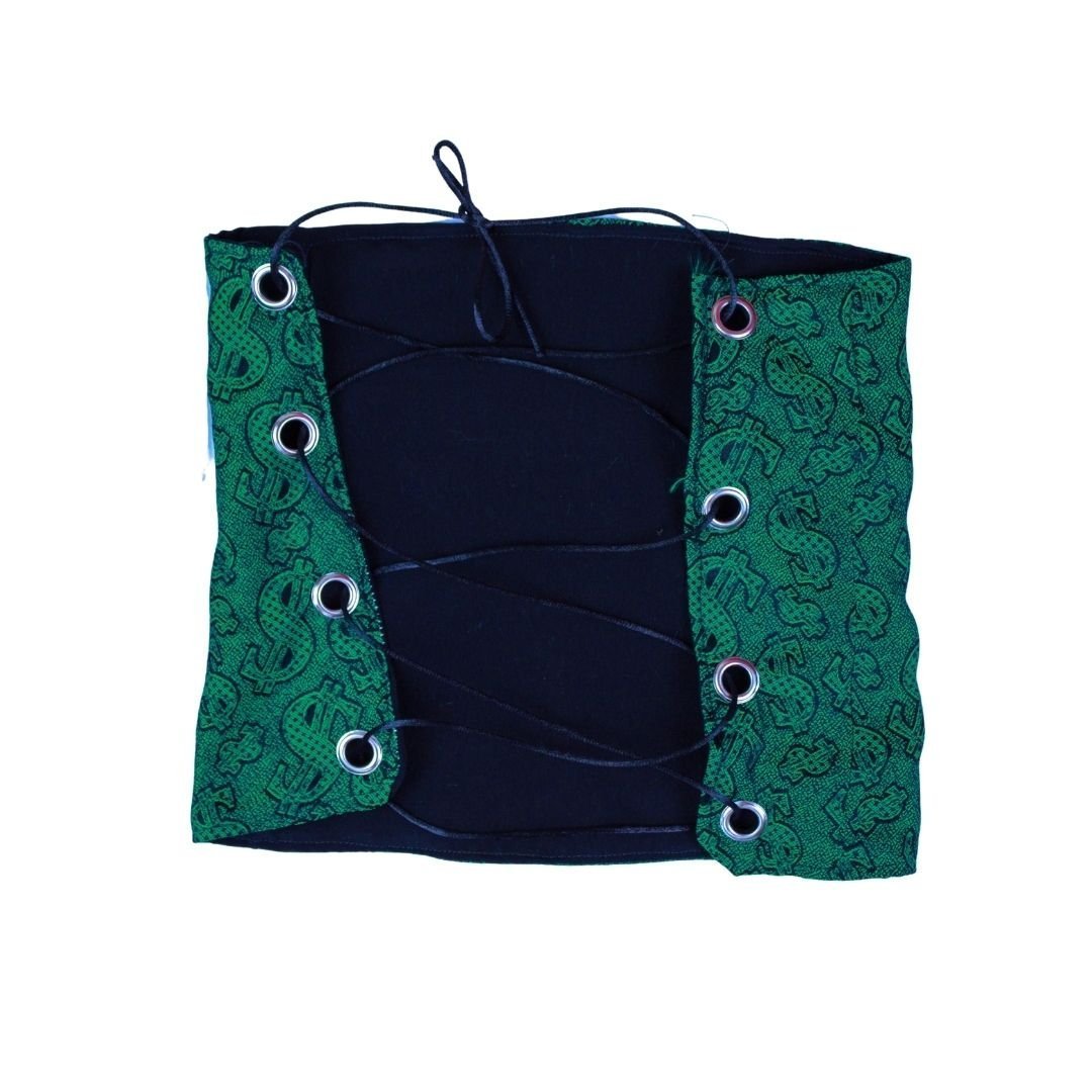 Money Talks Green Fringe Skirt Set by The Modern Alien, photo 8