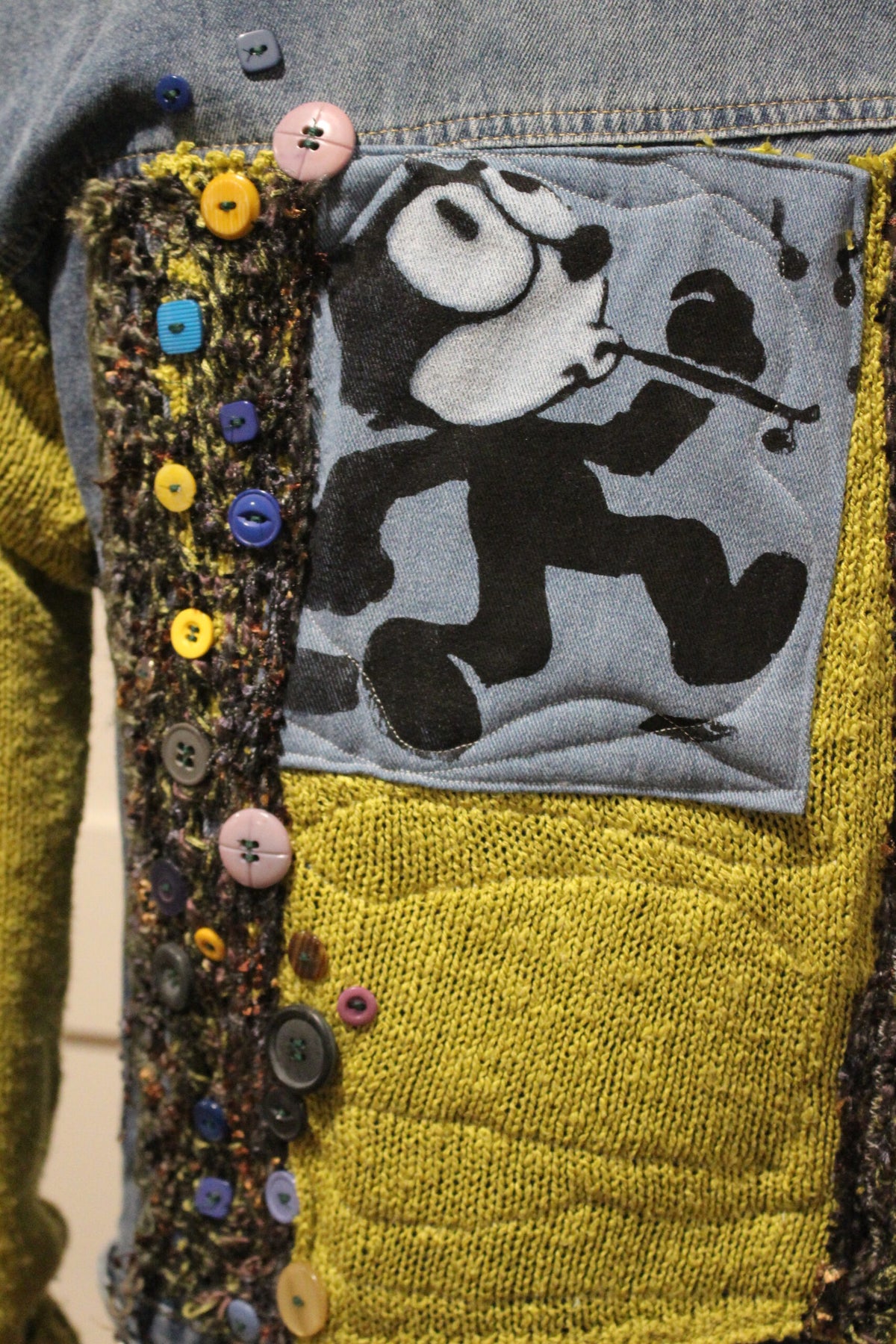 Green Sleeves jean jacket