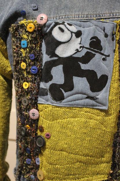 Green Sleeves jean jacket