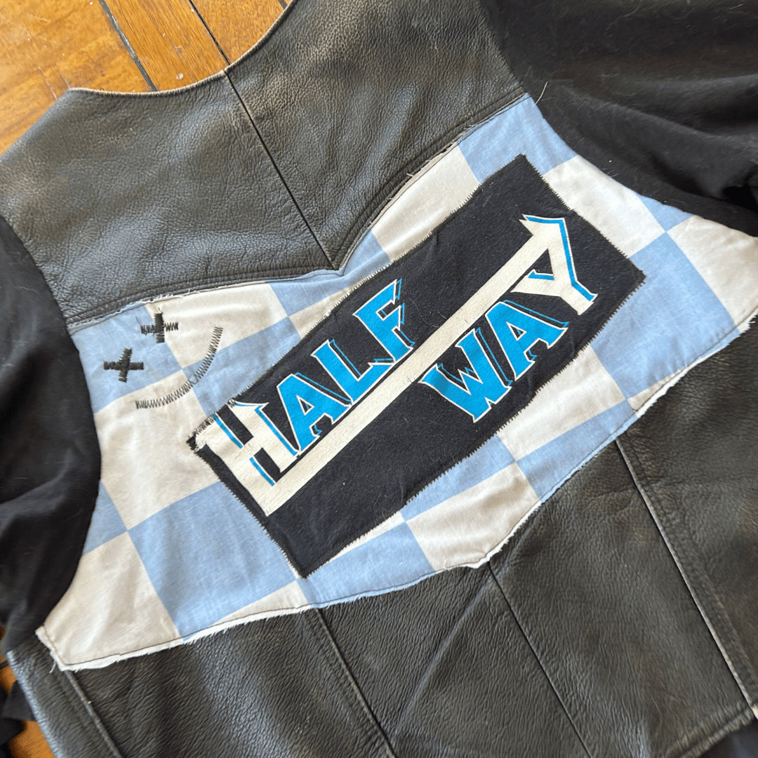 Halfway There Reworked Leather Jacket