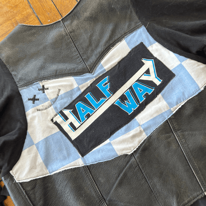 Halfway There Reworked Leather Jacket