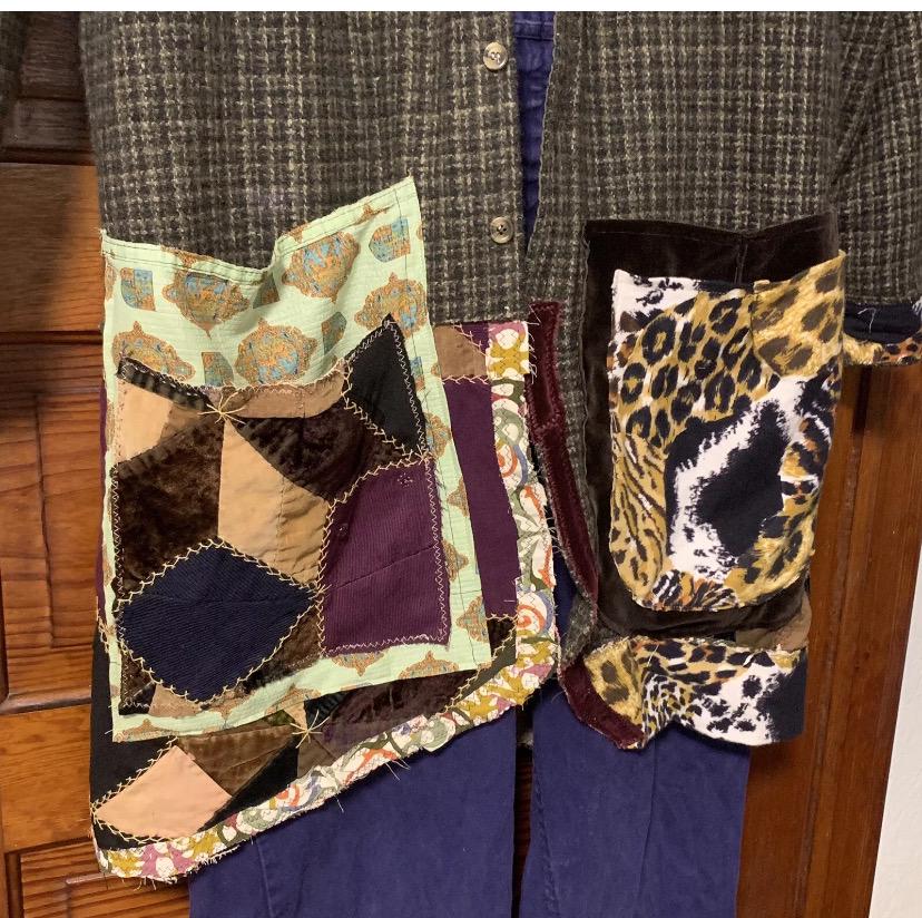 Upcycled Flannel Crazy Quilt Duster Shacket by Dee Couture, photo 5