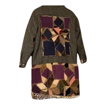 Upcycled Flannel Crazy Quilt Duster Shacket by Dee Couture