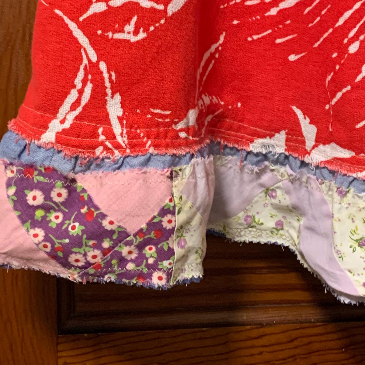 Upcycled Barkcloth Quilt Patchwork Dress by Dee Couture, photo 9