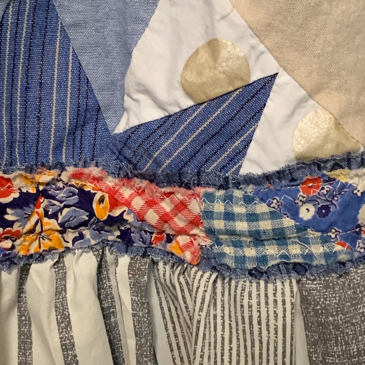 Upcycled Sweatshirt Quilt Maxi Dress by Dee Couture, photo 7