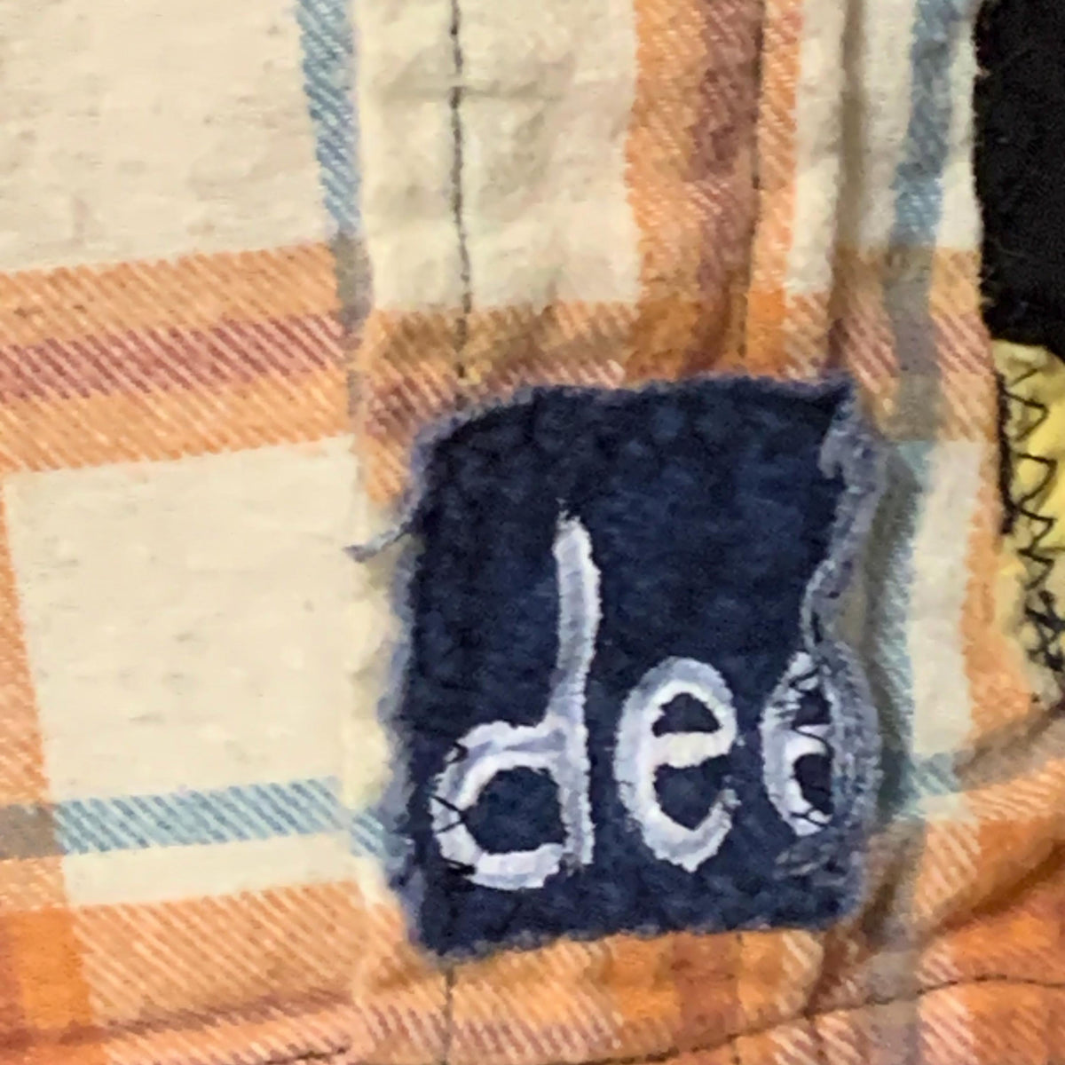 Hand Painted Patchwork Flannel Shacket by Dee Couture, photo 3