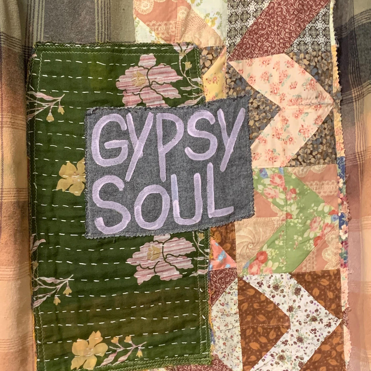 Gypsy Soul Hand Painted Flannel Shacket by Dee Couture, photo 7