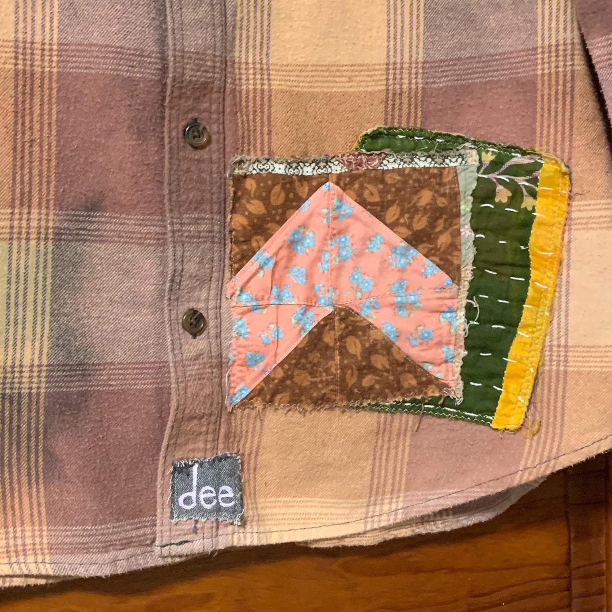 Gypsy Soul Hand Painted Flannel Shacket by Dee Couture, photo 14