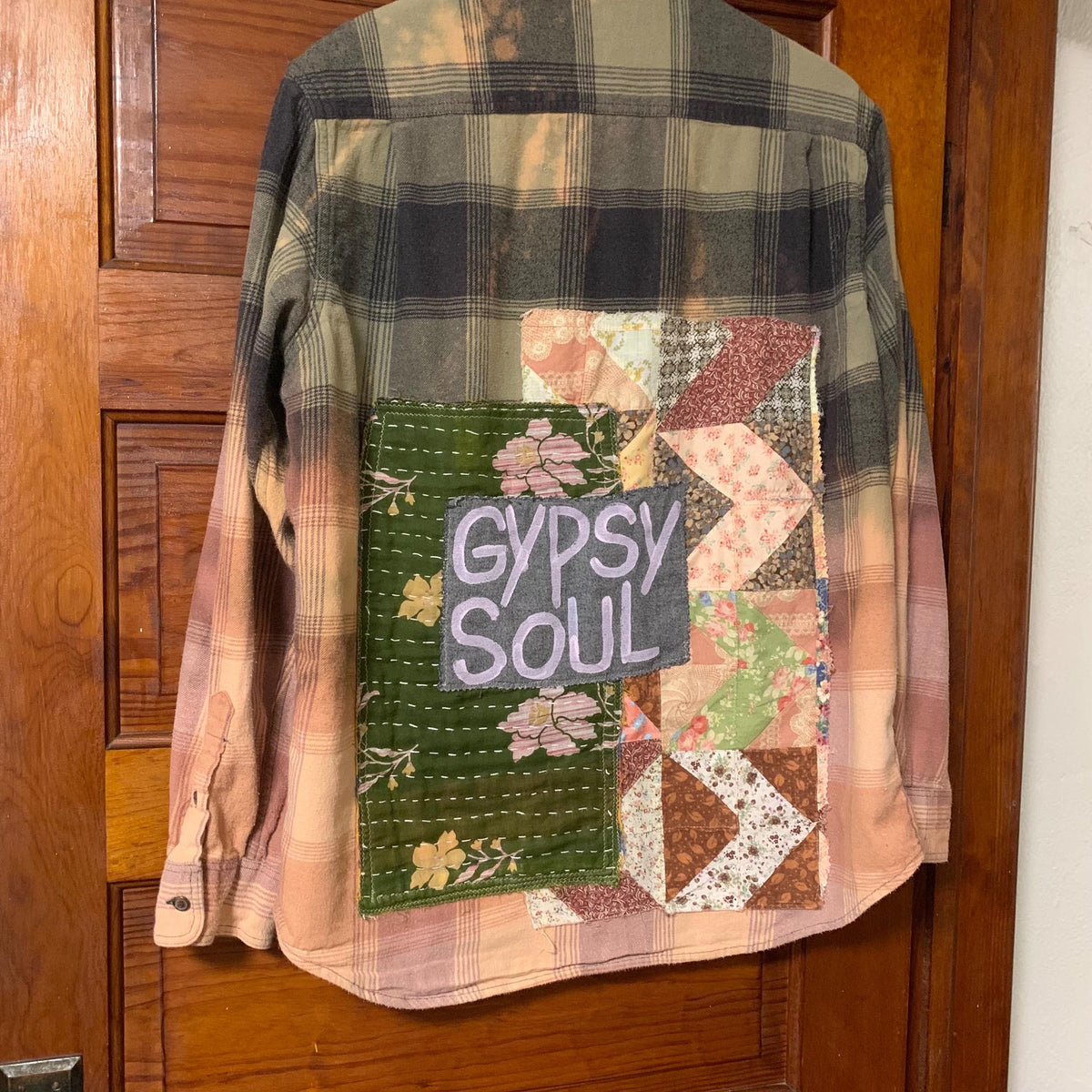 Gypsy Soul Hand Painted Flannel Shacket by Dee Couture, photo 11