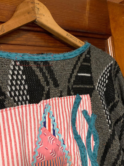 Upcycled Cropped Christmas Sweater by Dee Couture, photo 13