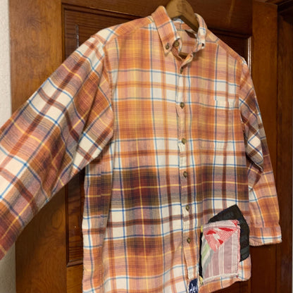 Hand Painted Patchwork Flannel Shacket by Dee Couture, photo 11