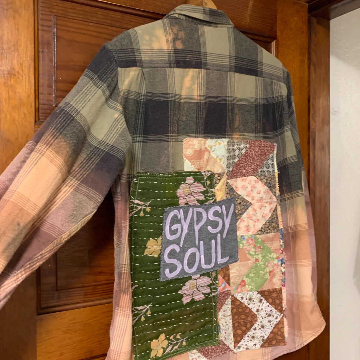 Gypsy Soul Hand Painted Flannel Shacket by Dee Couture, photo 15