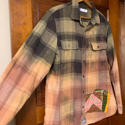 Gypsy Soul Hand Painted Flannel Shacket by Dee Couture, photo 6