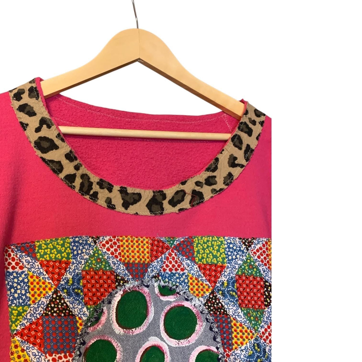 Upcycled Mushroom Patchwork Sweatshirt by Dee Couture, photo 4
