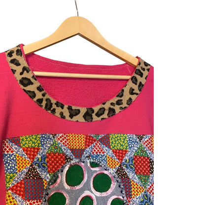 Upcycled Mushroom Patchwork Sweatshirt by Dee Couture, photo 4