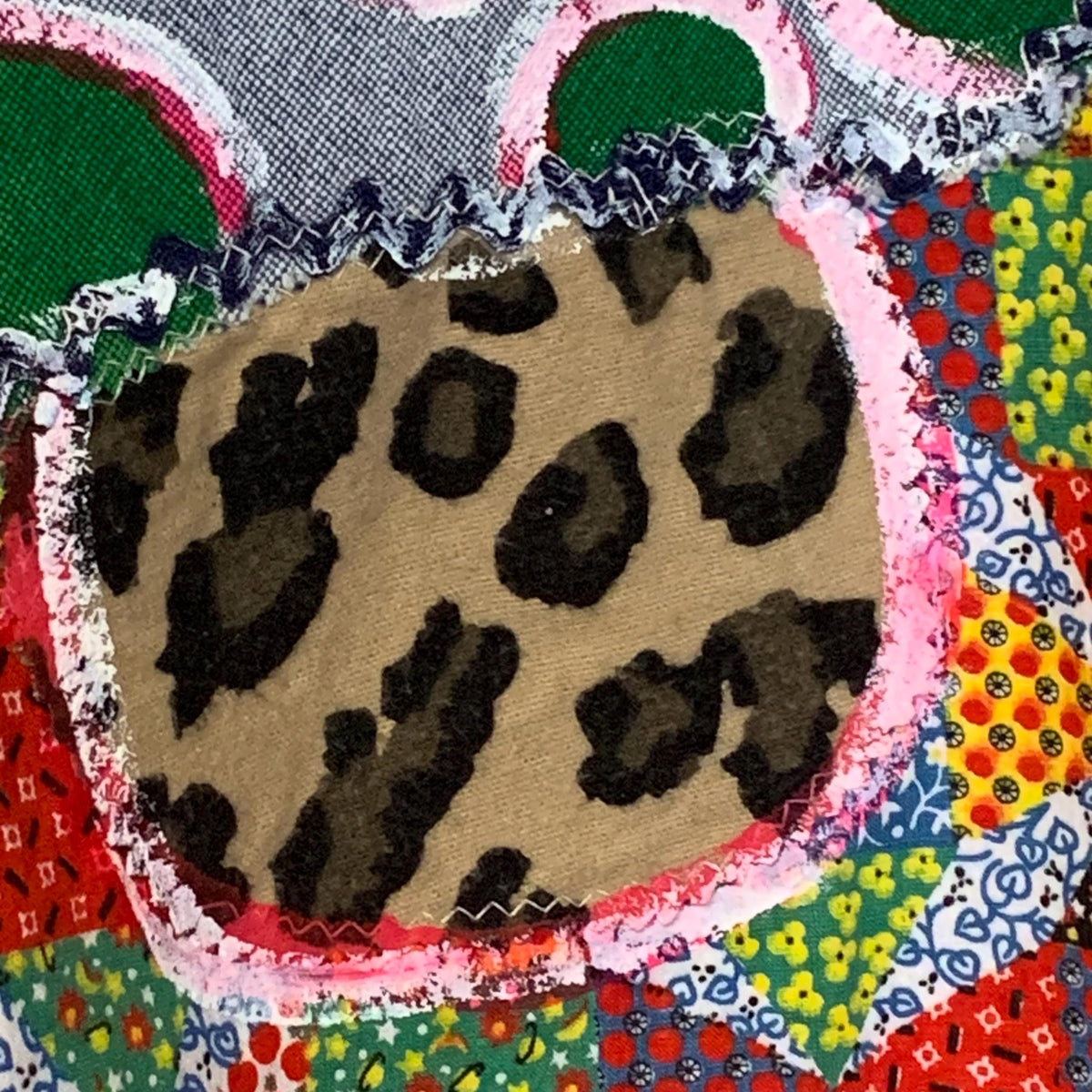 Upcycled Mushroom Patchwork Sweatshirt by Dee Couture, photo 8