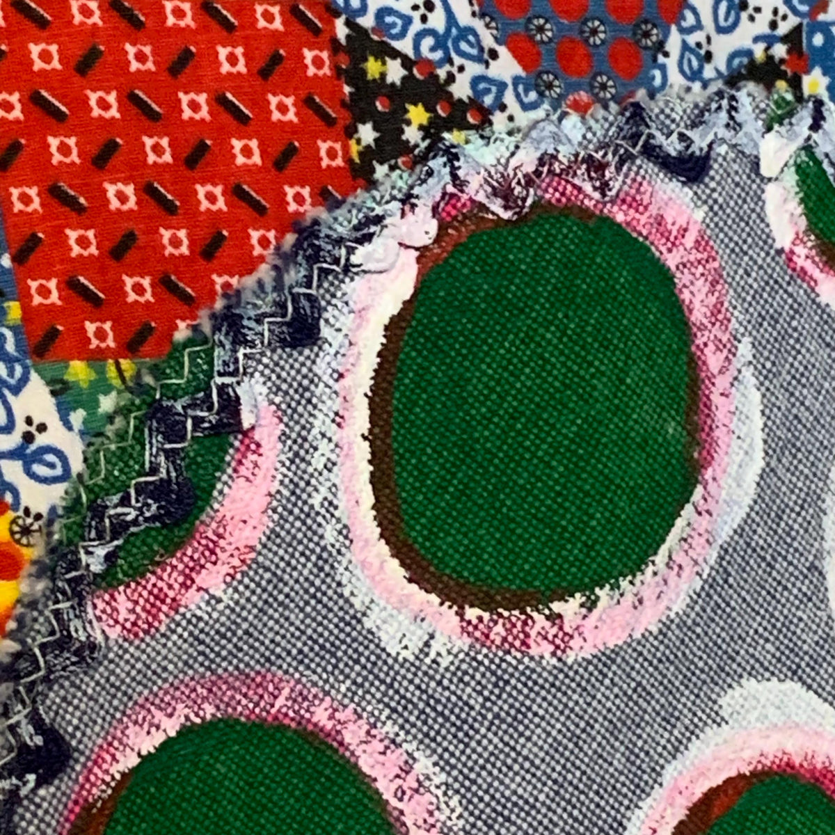 Upcycled Mushroom Patchwork Sweatshirt by Dee Couture, photo 7