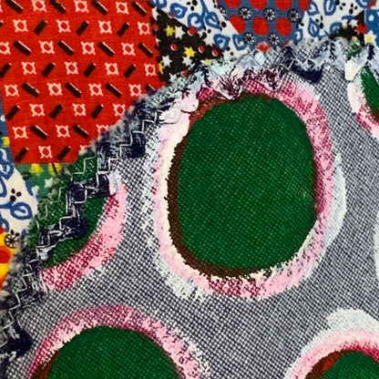 Upcycled Mushroom Patchwork Sweatshirt by Dee Couture, photo 7