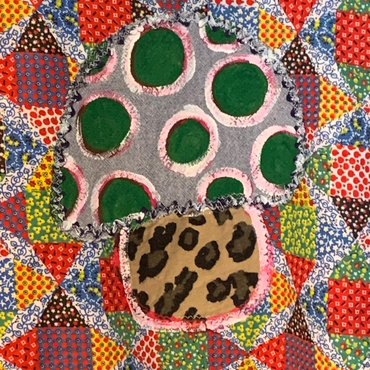 Upcycled Mushroom Patchwork Sweatshirt by Dee Couture, photo 6
