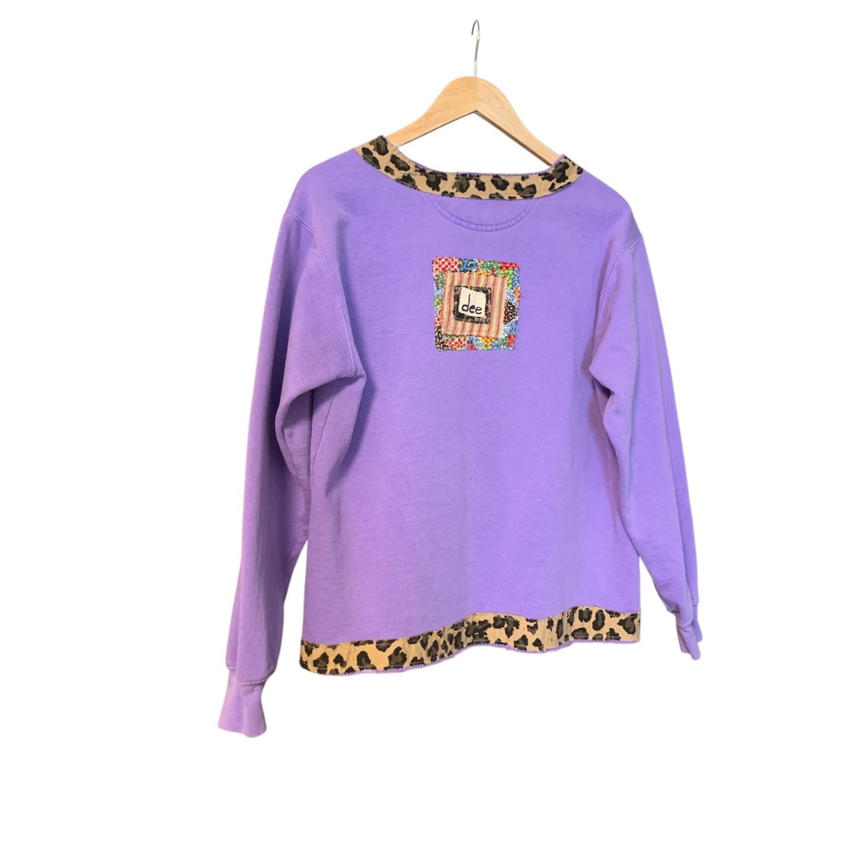 Upcycled Mushroom Patchwork Sweatshirt by Dee Couture, photo 3
