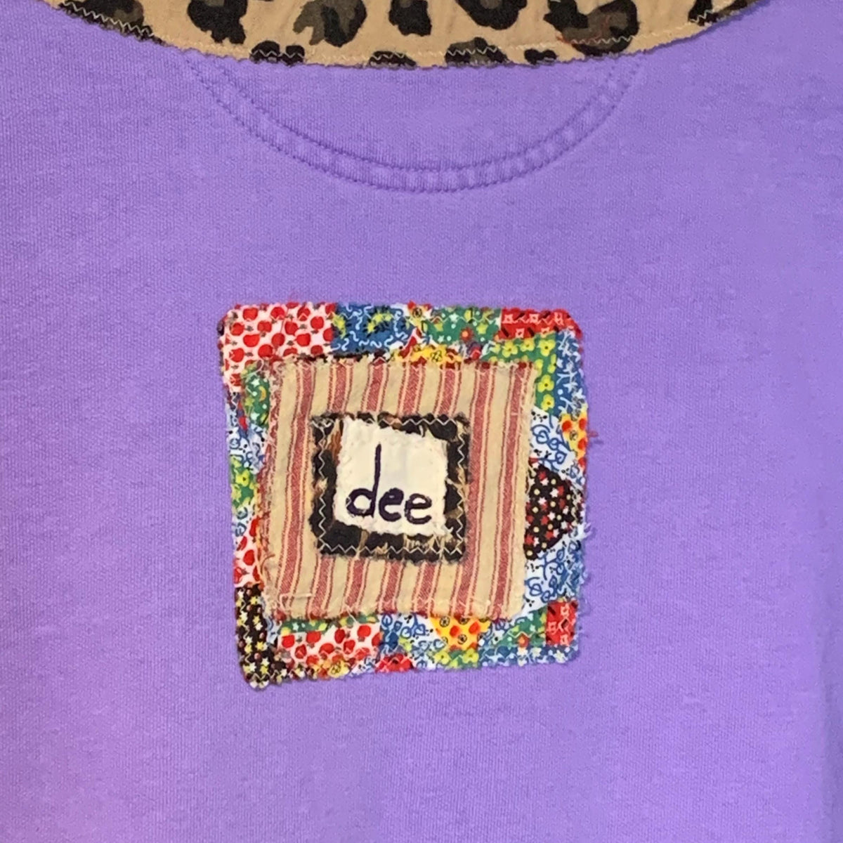 Upcycled Mushroom Patchwork Sweatshirt by Dee Couture, photo 6