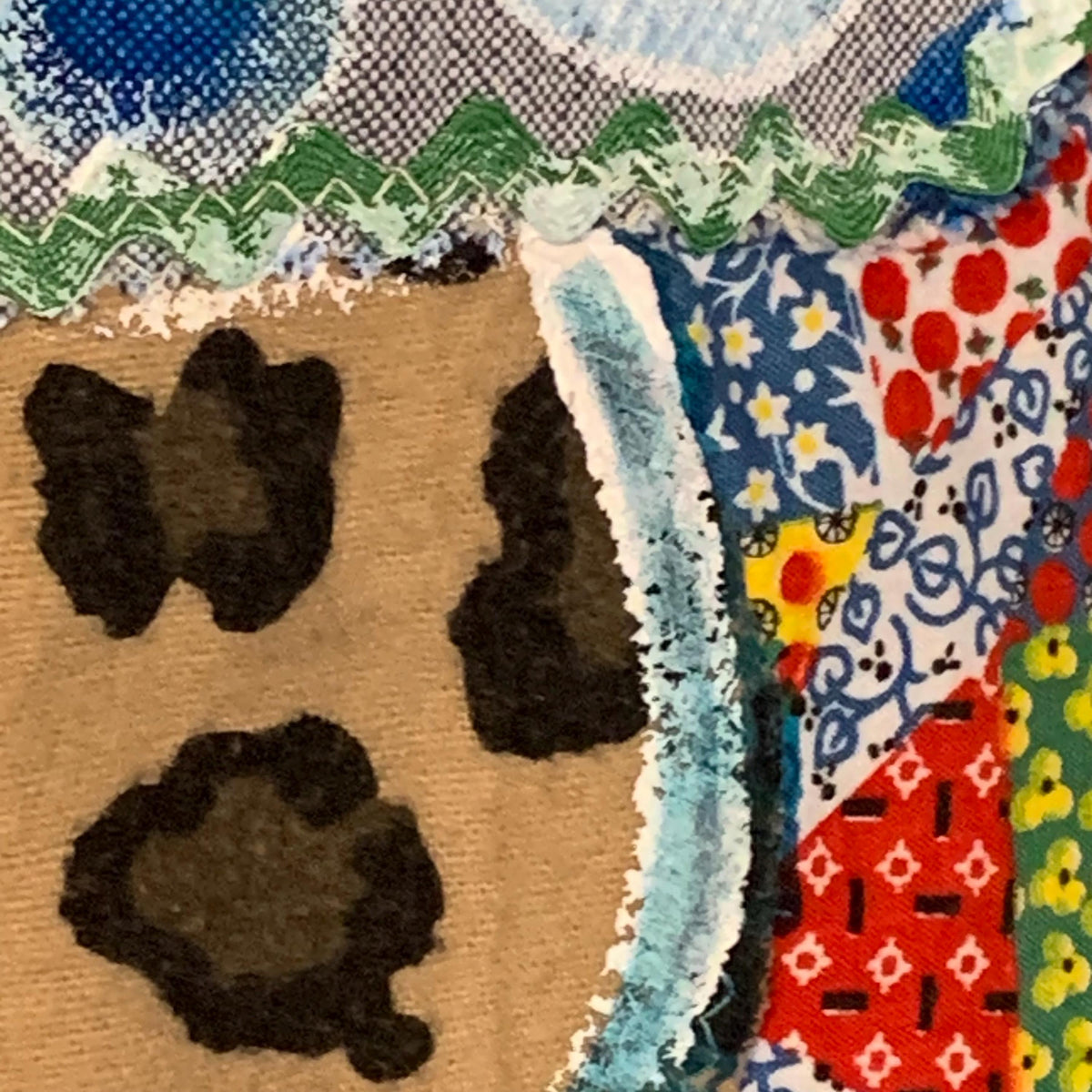 Upcycled Mushroom Patchwork Sweatshirt by Dee Couture, photo 9