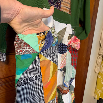 Upcycled Quilt Maxi Dress, Thermal Knit Bodice by Dee Couture, photo 9