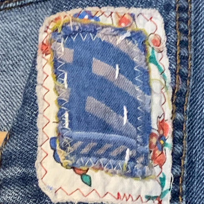 Upcycled Denim Jacket, Kantha Quilt Patchwork by Dee Couture, photo 9