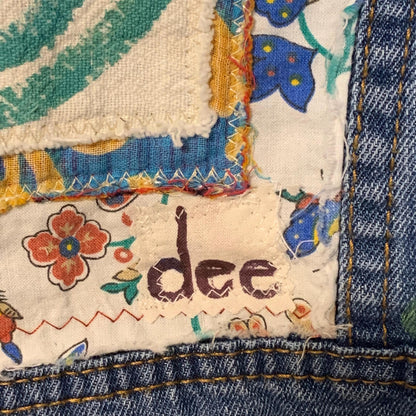 Upcycled Denim Jacket, Kantha Quilt Patchwork by Dee Couture, photo 18
