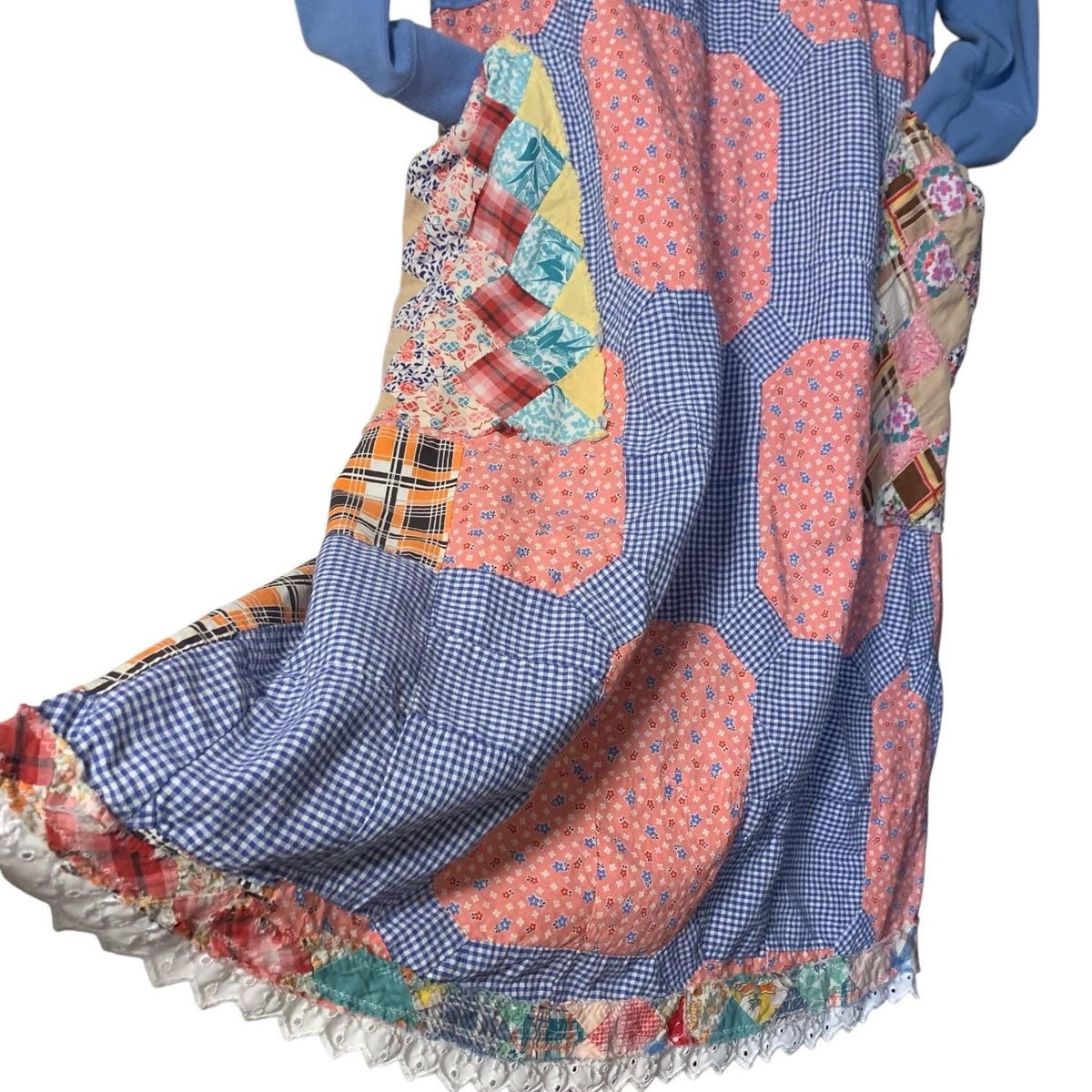 Upcycled Quilt Bib Overall Dress by Dee Couture, photo 4
