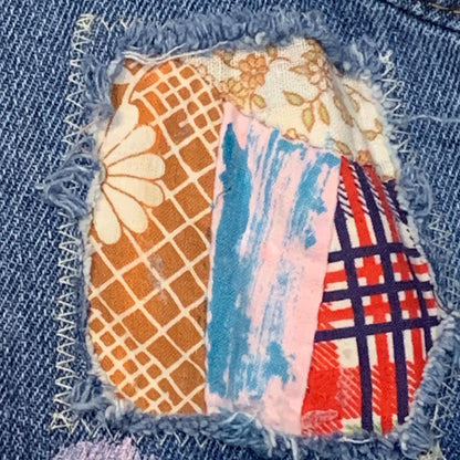 Upcycled Denim Jacket, Kantha Quilt Patchwork by Dee Couture, photo 8