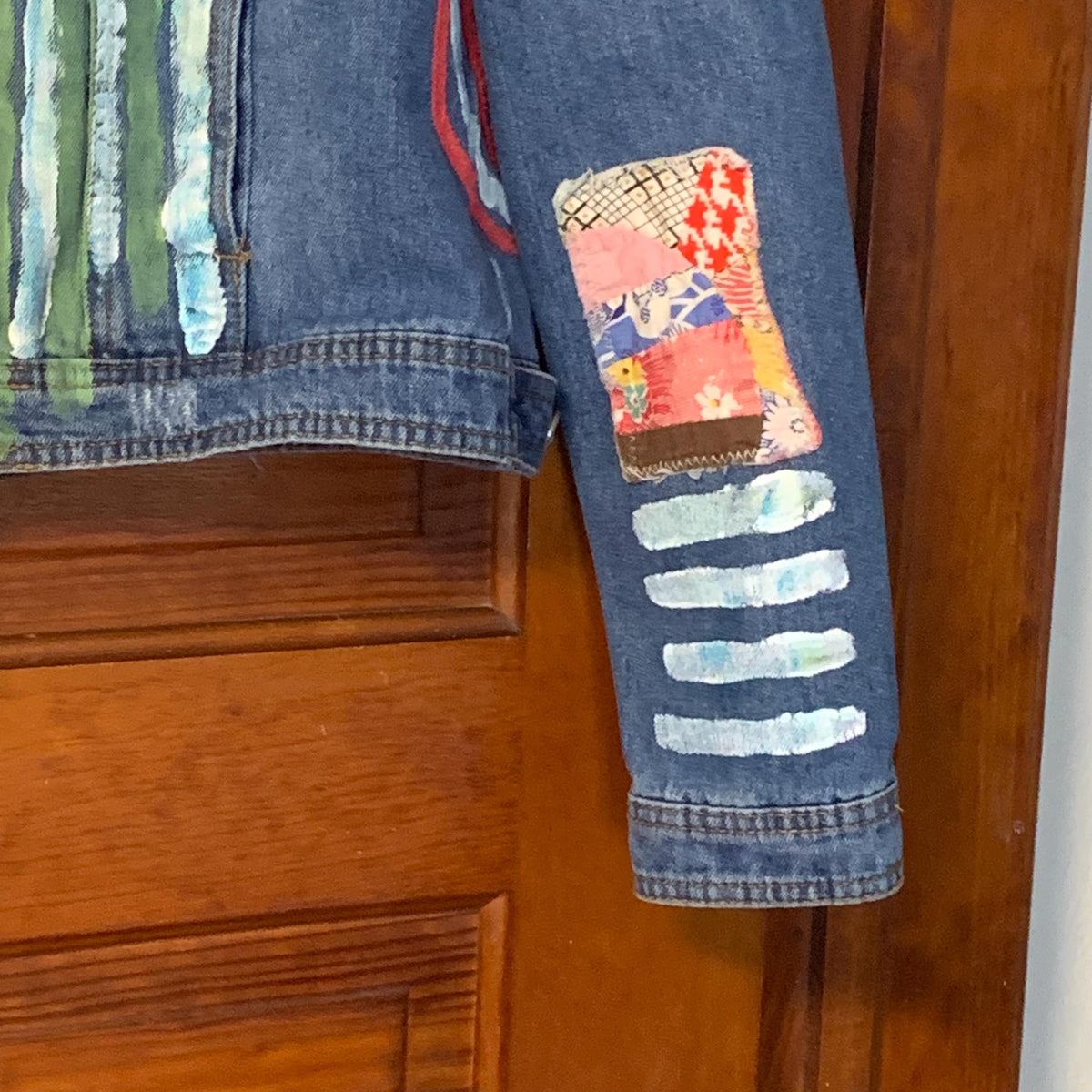 Upcycled Denim Jacket, Kantha Quilt Patchwork by Dee Couture, photo 6