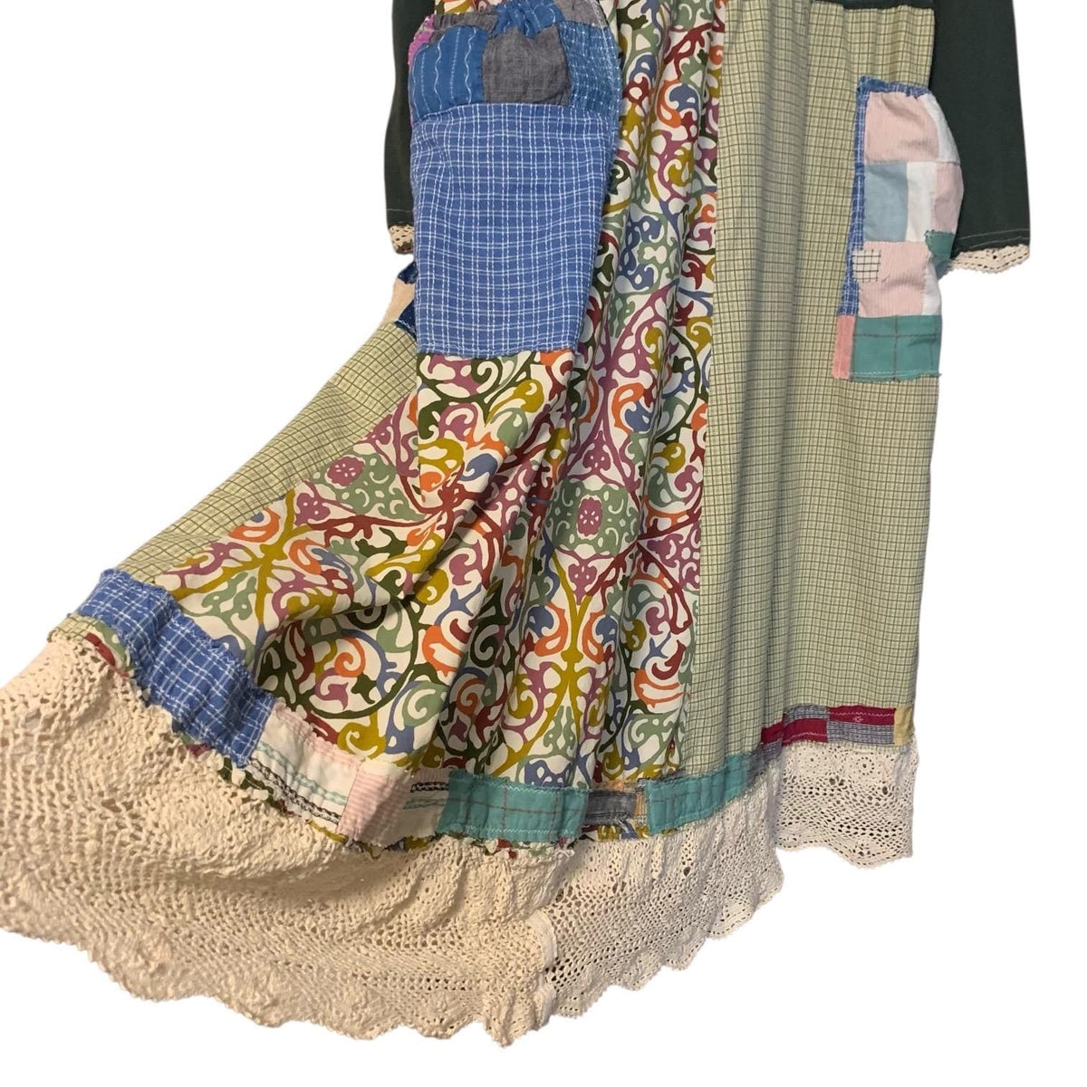 Upcycled Kantha Patchwork Maxi Dress by Dee Couture, photo 5