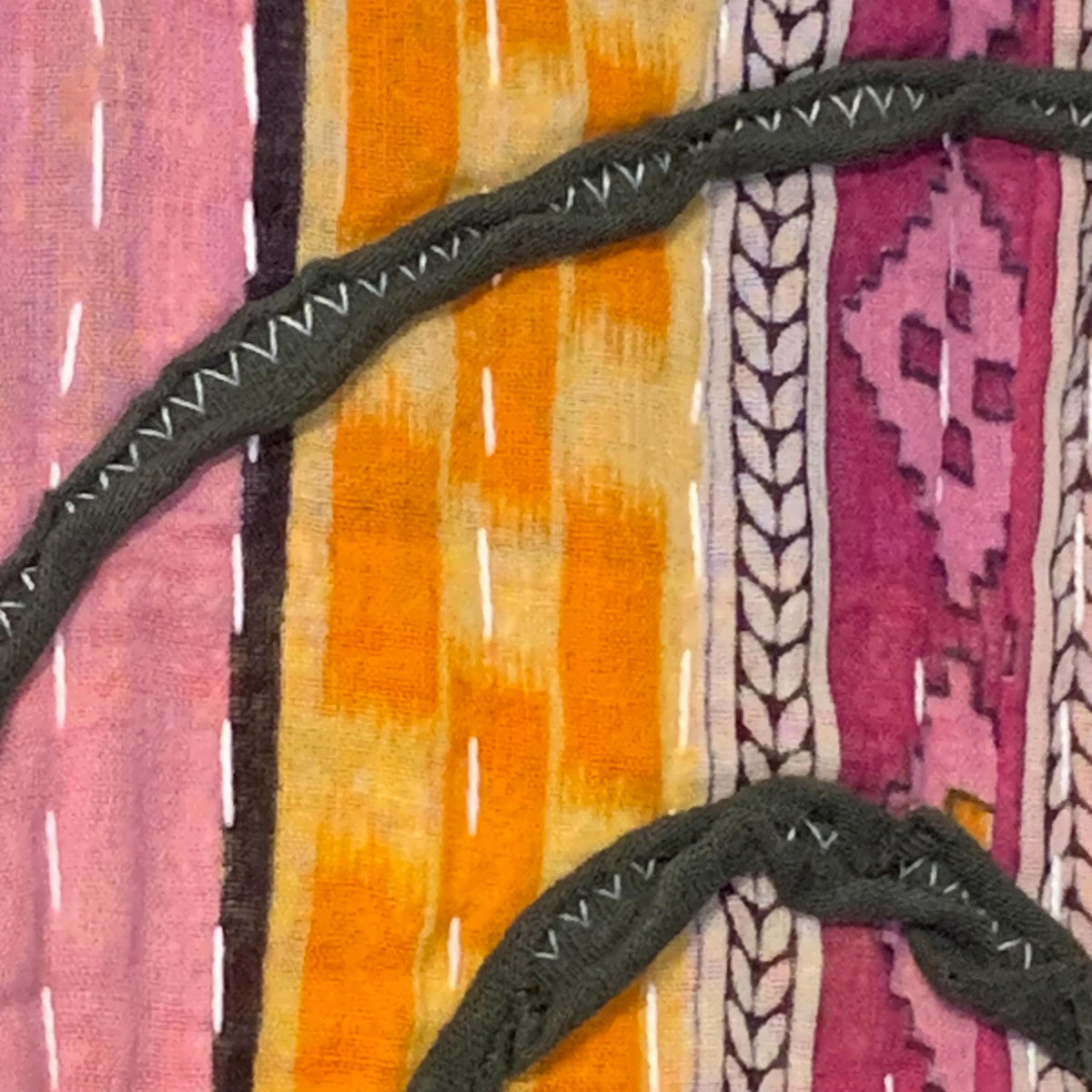 Upcycled Kantha Patchwork Maxi Dress by Dee Couture, photo 12