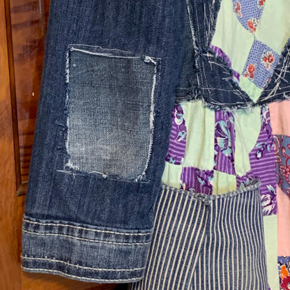 Upcycled Denim Quilt Duster Jacket by Dee Couture, photo 17
