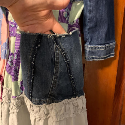 Upcycled Denim Quilt Duster Jacket by Dee Couture, photo 18