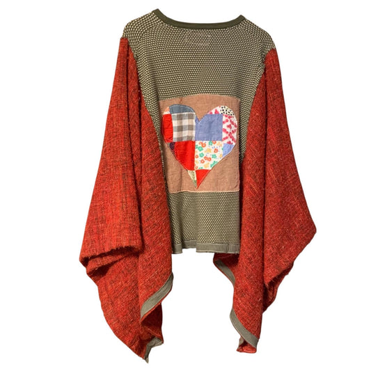 Upcycled Quilt Top Patchwork Poncho by Dee Couture, photo 2